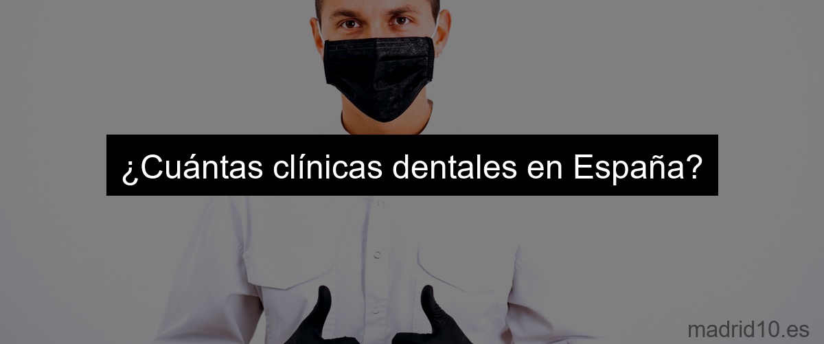 ¿Cuántas clínicas dentales en España?