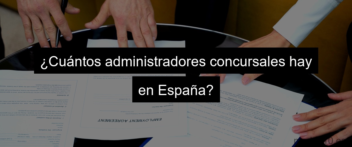 ¿Cuántos administradores concursales hay en España?