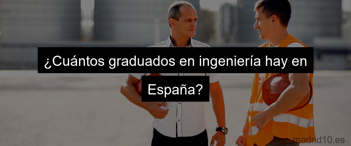 ¿Cuántos graduados en ingeniería hay en España?