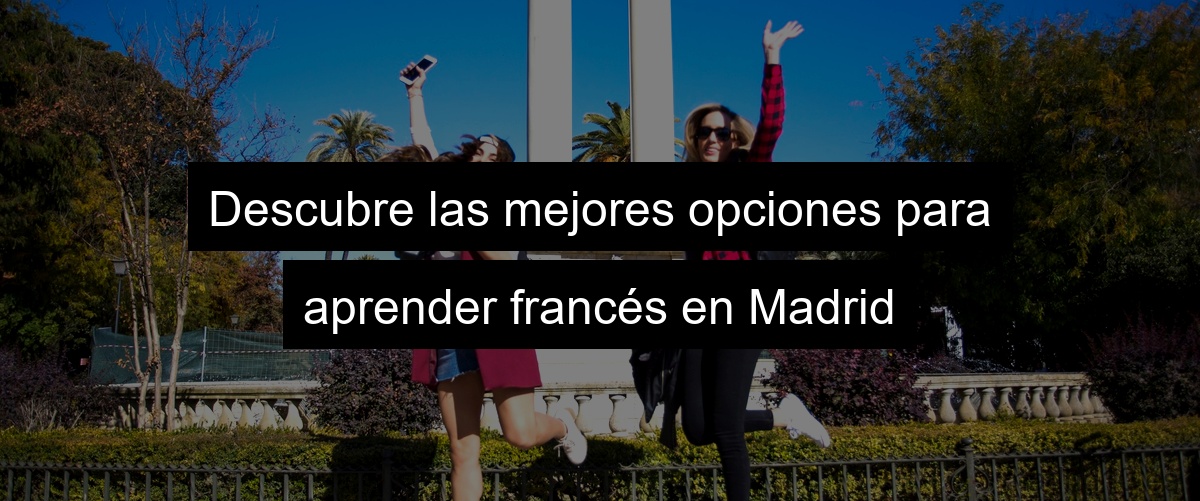 Descubre las mejores opciones para aprender francés en Madrid