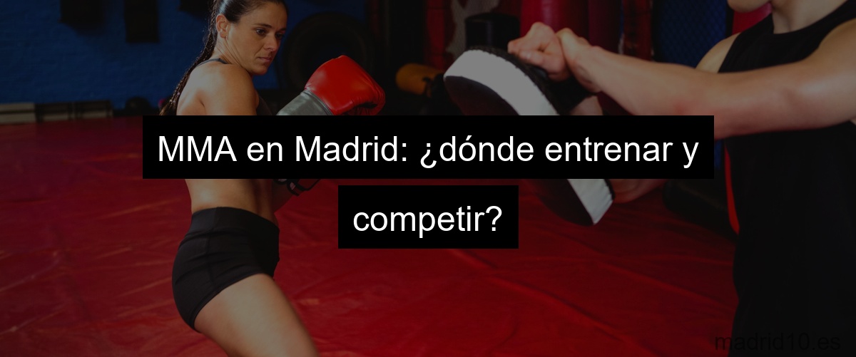 MMA en Madrid: ¿dónde entrenar y competir?