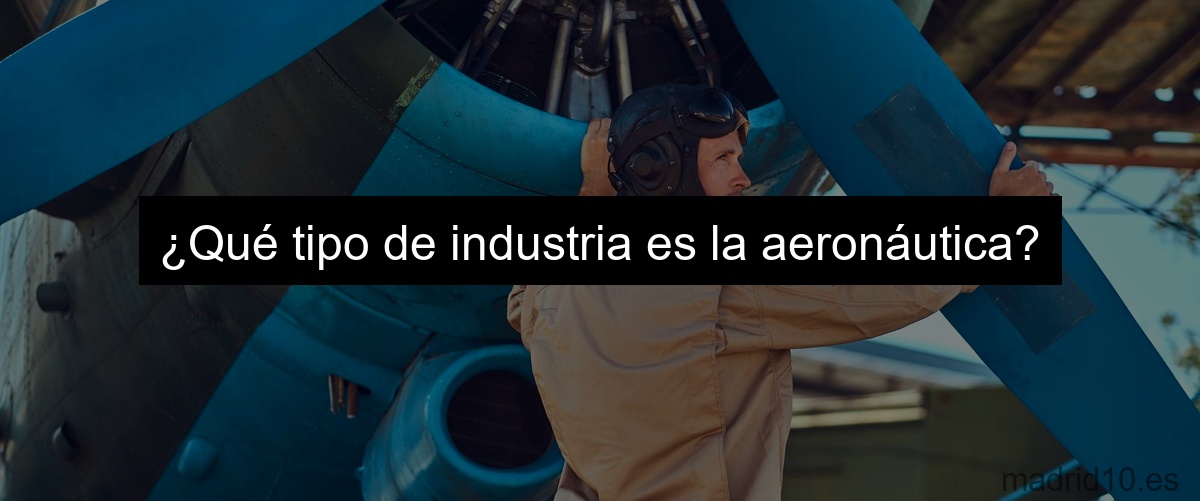 ¿Qué tipo de industria es la aeronáutica?
